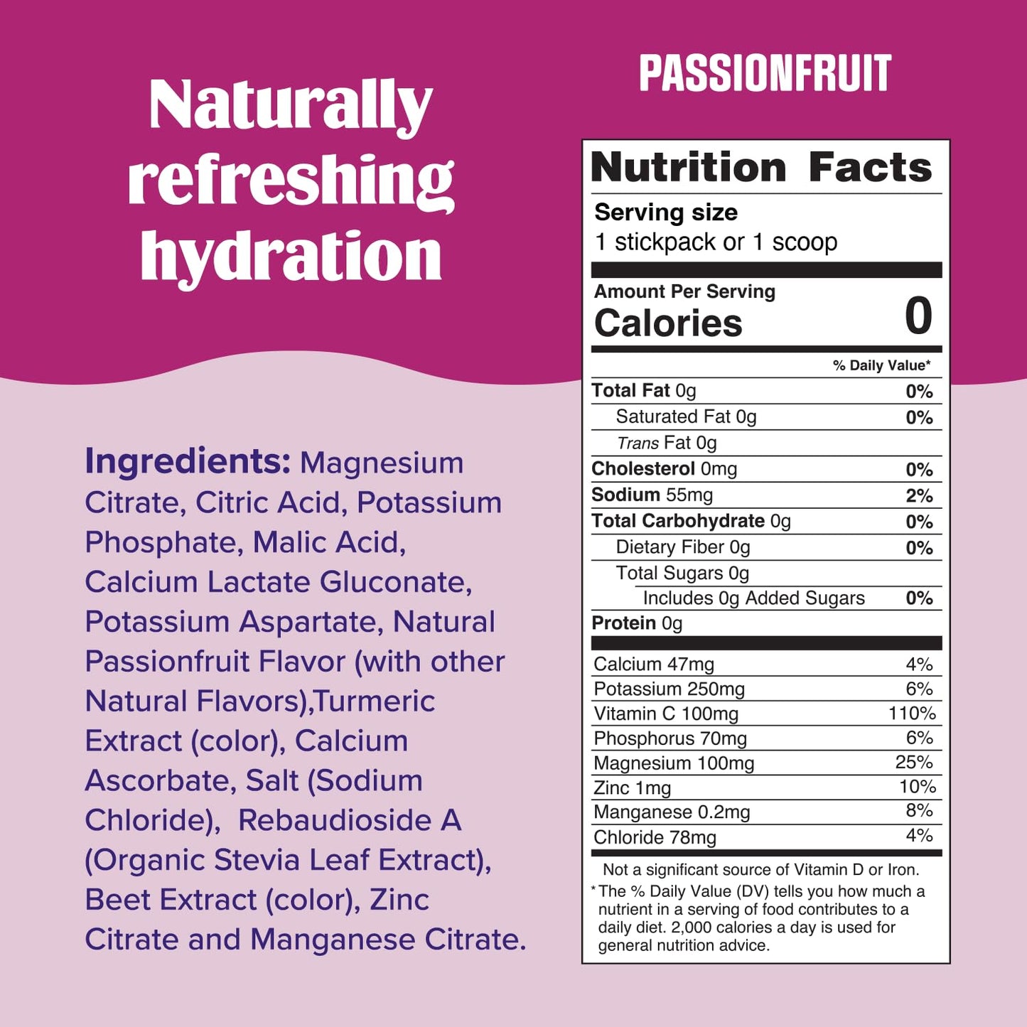 Ultima Replenisher Daily Electrolyte Powder Drink Mix – Sugar Free – Passionfruit, 30 Servings – Hydration Powder with 6 Key Electrolytes Ultima Replenisher