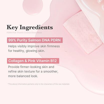 medicube Salmon DNA PDRN Pink Vita Coating Sheet Mask 10EA - Korean sheet mask medicube