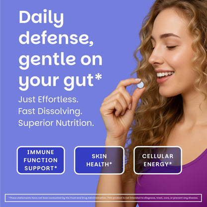 EZ Melts Zinc - Supplement for Immune, Digestive & Skin Health Support - Non-GMO, Vegan & Gluten-Free - Blueberry Blast EZ Melts