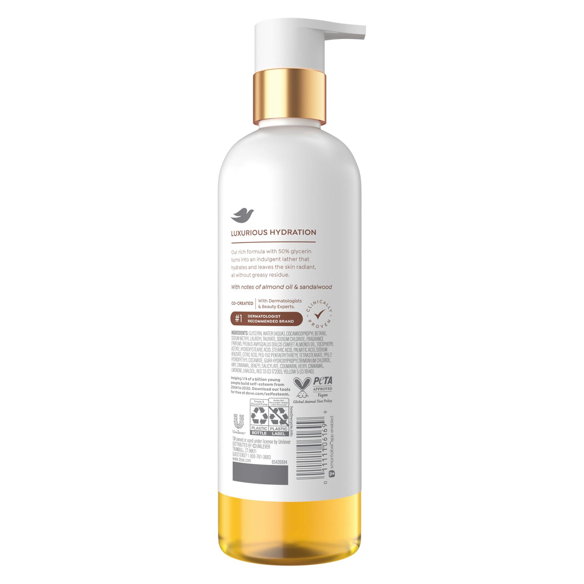 Dove Serum+ Soothing Oil Body Wash, Almond & Oil Sandalwood, 15.3 fl oz Dove