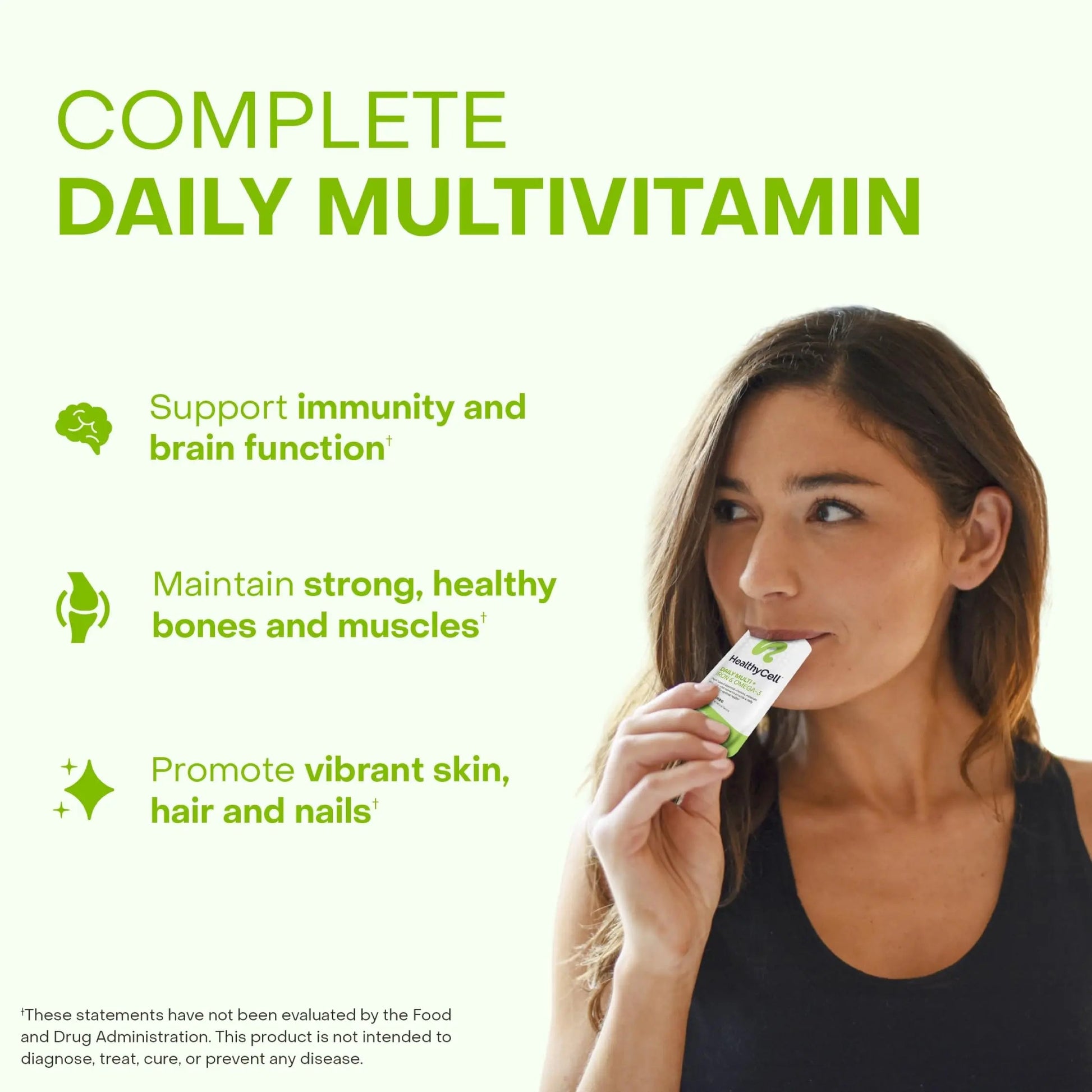 Healthycell Vegan Daily Multivitamin Liquid Supplement with Iron and Omega-3, 25+ Essential Vitamins, Minerals & Nutrients for Brain Healthycell buy australia supplements