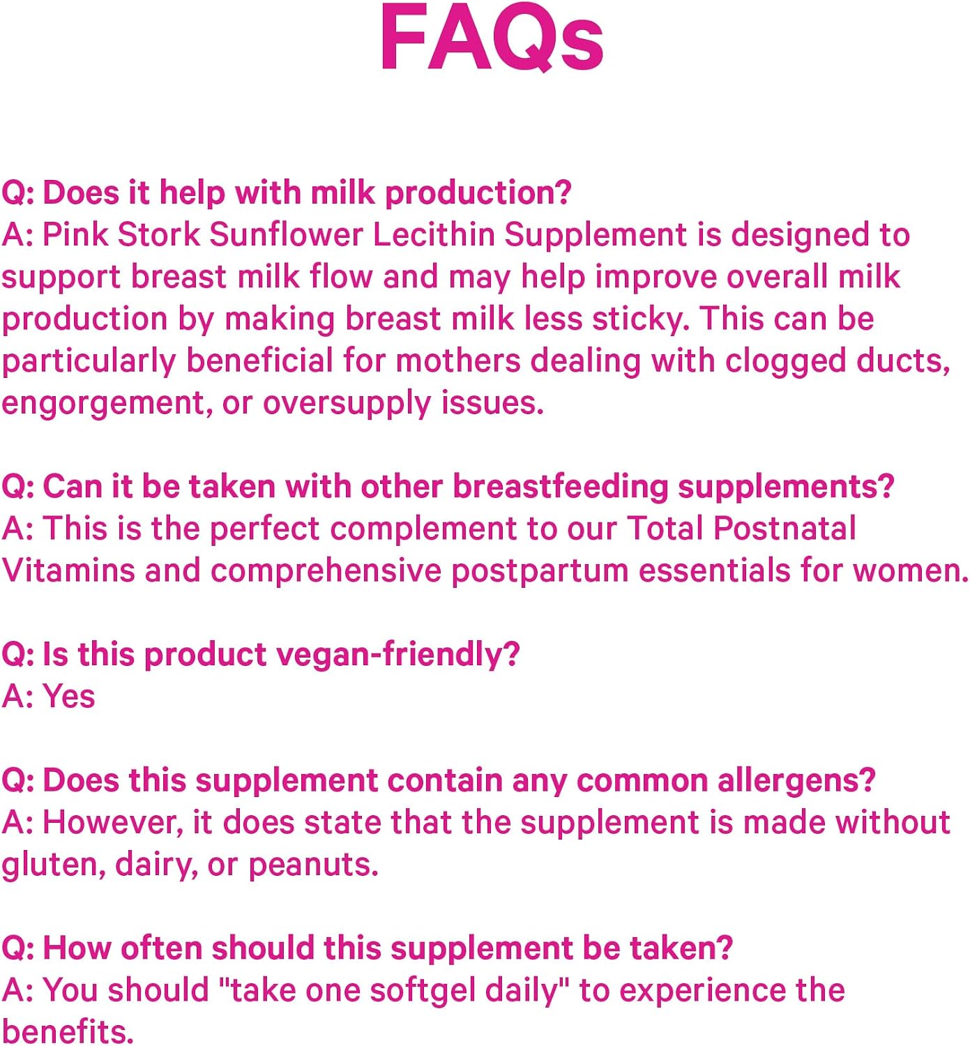 Pink Stork Sunflower Lecithin Supplement - 1200 mg - 60 Softgels | Formulated for Clogged Milk Ducts - Breastfeeding Essentials for Postpartum Moms - Supports Breast Milk Flow