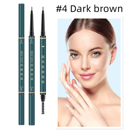 Eyebrow Pencil,3 PCS Waterproof Professional Makeup Micro Brow Pencil,Brow Kit with Eyebrow Brush and Razor,Ultra-Fine Mechanical Pencil,Eyebrow Pencils for Women BECHY