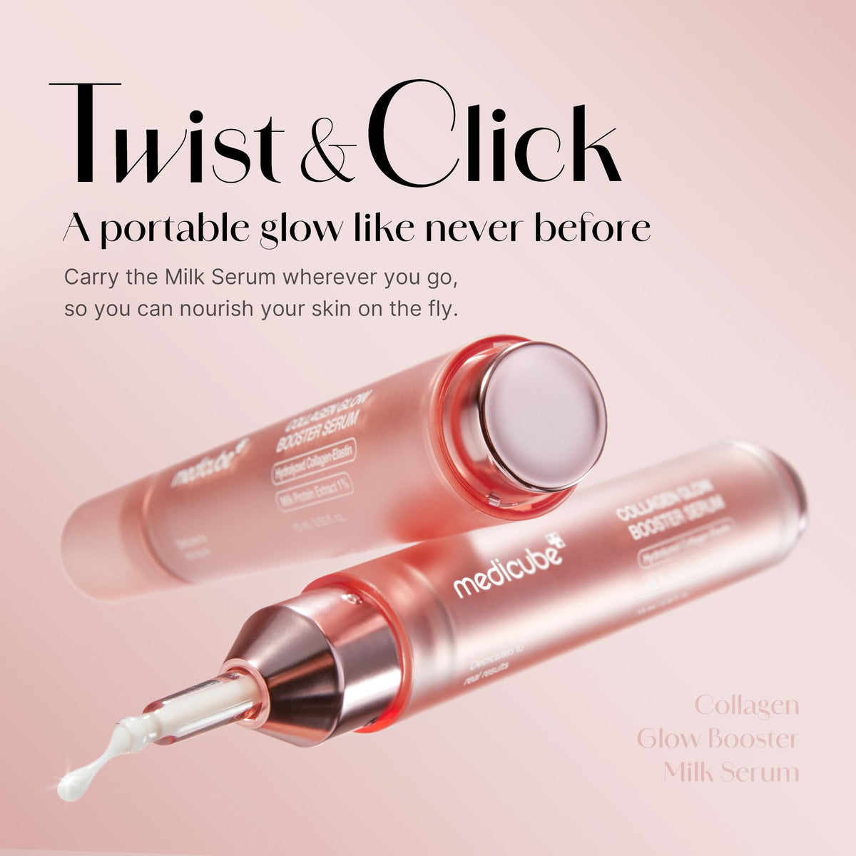 medicube Collagen Glow Booster Milk Twist & Click Serum medicube