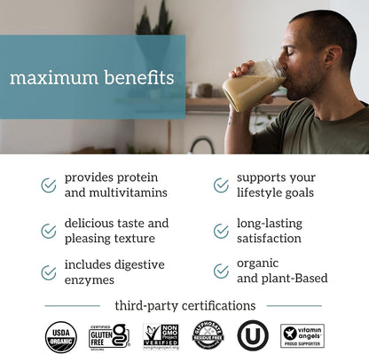 Organifi Complete Protein Vanilla Flavor - Organic Vegan Plant Based Protein Powder with Digestive Enzymes - 30 Day Supply - No Soy, Dairy, or Gluten Gsupps Australia