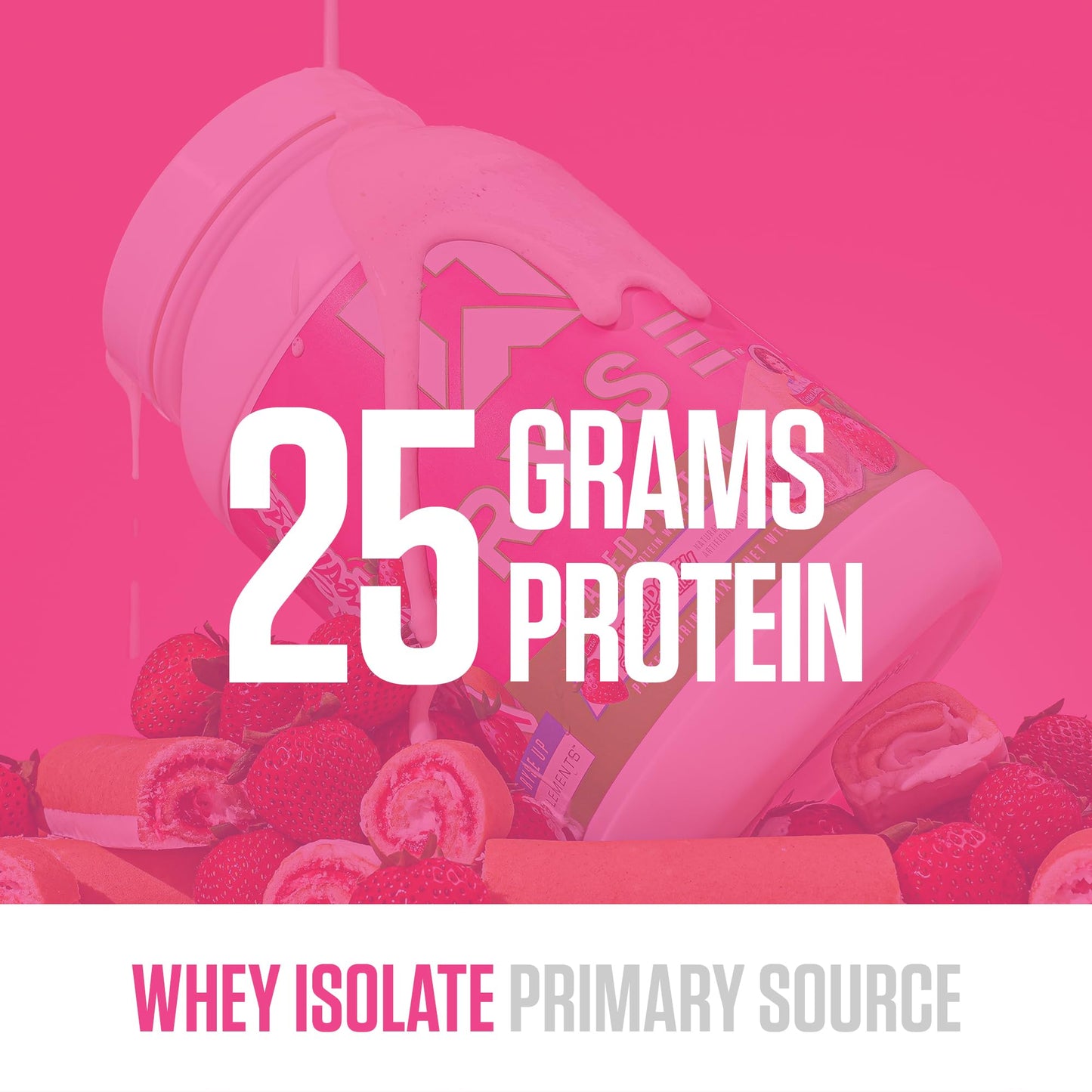 RYSE Loaded Protein Powder - Jet-Puffed Marshmallow - 25g Whey Protein Isolate & Concentrate with Prebiotic Fiber & MCTs - Low Carb, Low Sugar, Digestive-Friendly - 27 Servings / 2 lb Tub