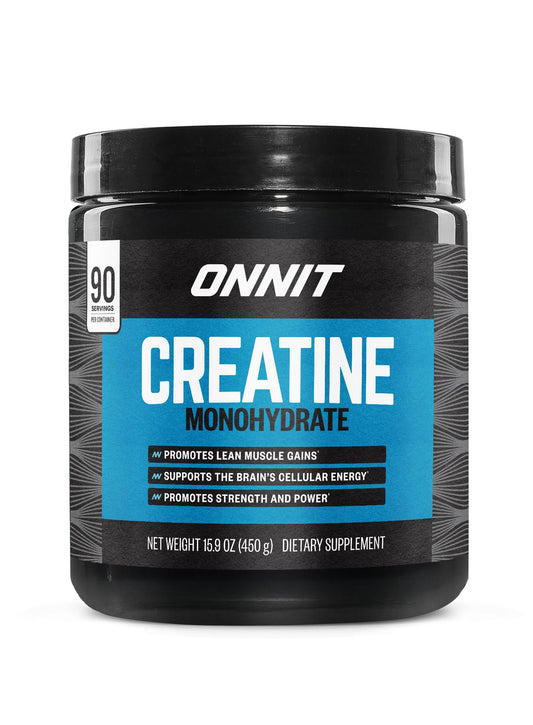ONNIT Creatine Monohydrate Powder, IGEN(TM) Non-GMO Tested 5g Premium Creatine for Muscle Strength, Power and Lean Mass, Supports Brain Health, Brain Cellular Energy, Unflavored, 30 Servings, 5.29 oz