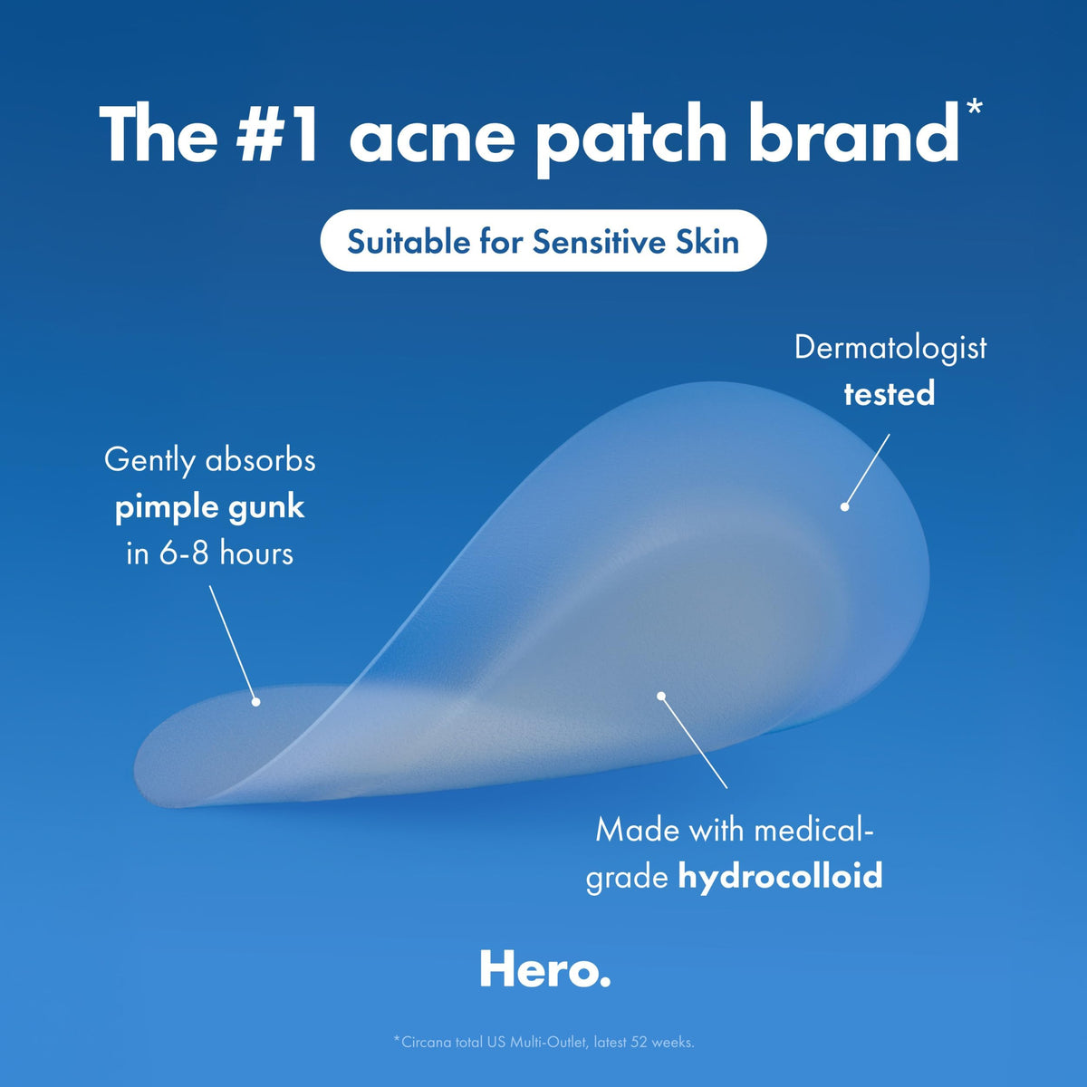 Hero Cosmetics Mighty Patch Mini Invisible+ Acne Pimple Patches, 30 Ct Mighty Patch