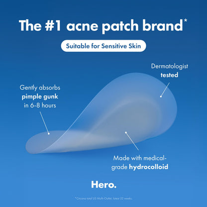 Hero Cosmetics Mighty Patch Mini Invisible+ Acne Pimple Patches, 30 Ct Mighty Patch