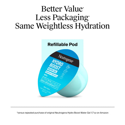Neutrogena Hydro Boost Water Gel Face Moisturizer Refill Pod, 1.7 oz Neutrogena