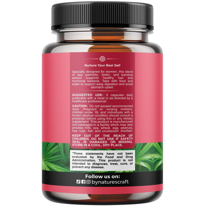 Saw Palmetto for Women 500mg - DHT Blocker for Women 30-Day Supply - Hair Vitamins for Hair Loss Supplement - Saw Palmetto Extract Capsules with Maca Root & Biotin - 90 Count Gsupps Australia