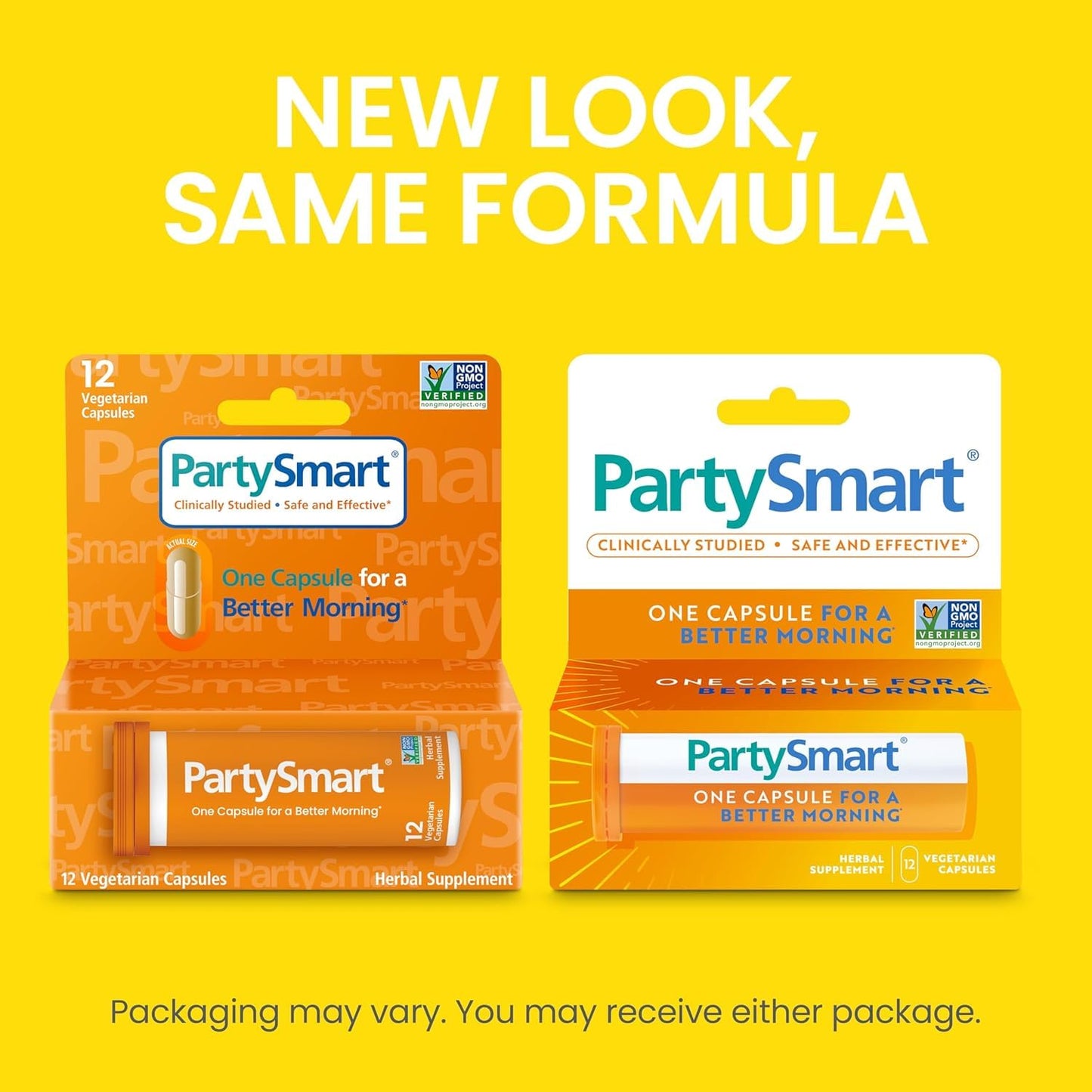Himalaya PartySmart, 12 Capsule Tube - Alcohol Breakdown Liver Support for a Better Morning After Drinking - Plant Based, Vegan, Non-GMO Himalaya