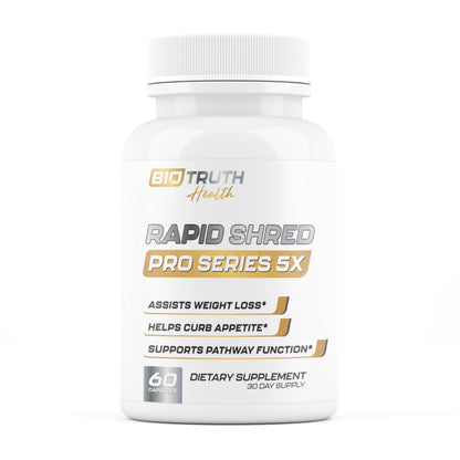 Nutrimend IQ Rapid Shred Pro Series 5X | Supports GLP-1 Pathway Function | Weight Loss Pills for Women & Fat Burner for Men + Appetite Suppressant Supplement Nutrimend IQ