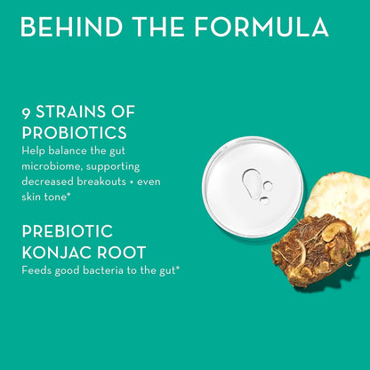 HUM Full Skin Detox, Daily Cleanse -Proboitics for Skin Problem, Acne Breakouts Includes Organic Algae, Detoxifying Herbs