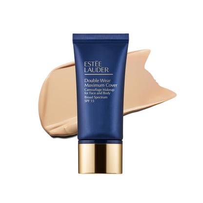 Estée Lauder Double Wear 24-Hour Maximum Cover Camouflage Foundation Makeup for Face and Body SPF 15 | Full Coverage | Tattoo Cover Up Makeup Waterproof, 1.0 Fl Oz,1N1 Ivory Nude Estée Lauder