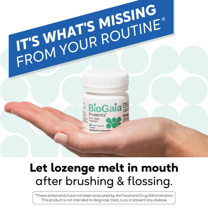 BioGaia Prodentis | Oral Probiotics | Promotes Healthy Gums & Teeth | Defends Against Bad Breath & Dental Problems | Improves Oral Health BioGaia