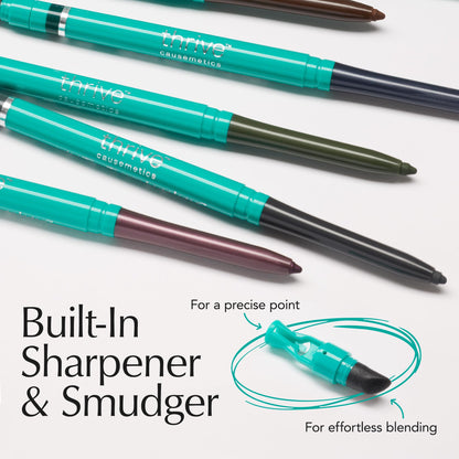 Thrive Causemetics Infinity Waterproof Eyeliner Pencil, Black Matte Shade Thrive Causemetics
