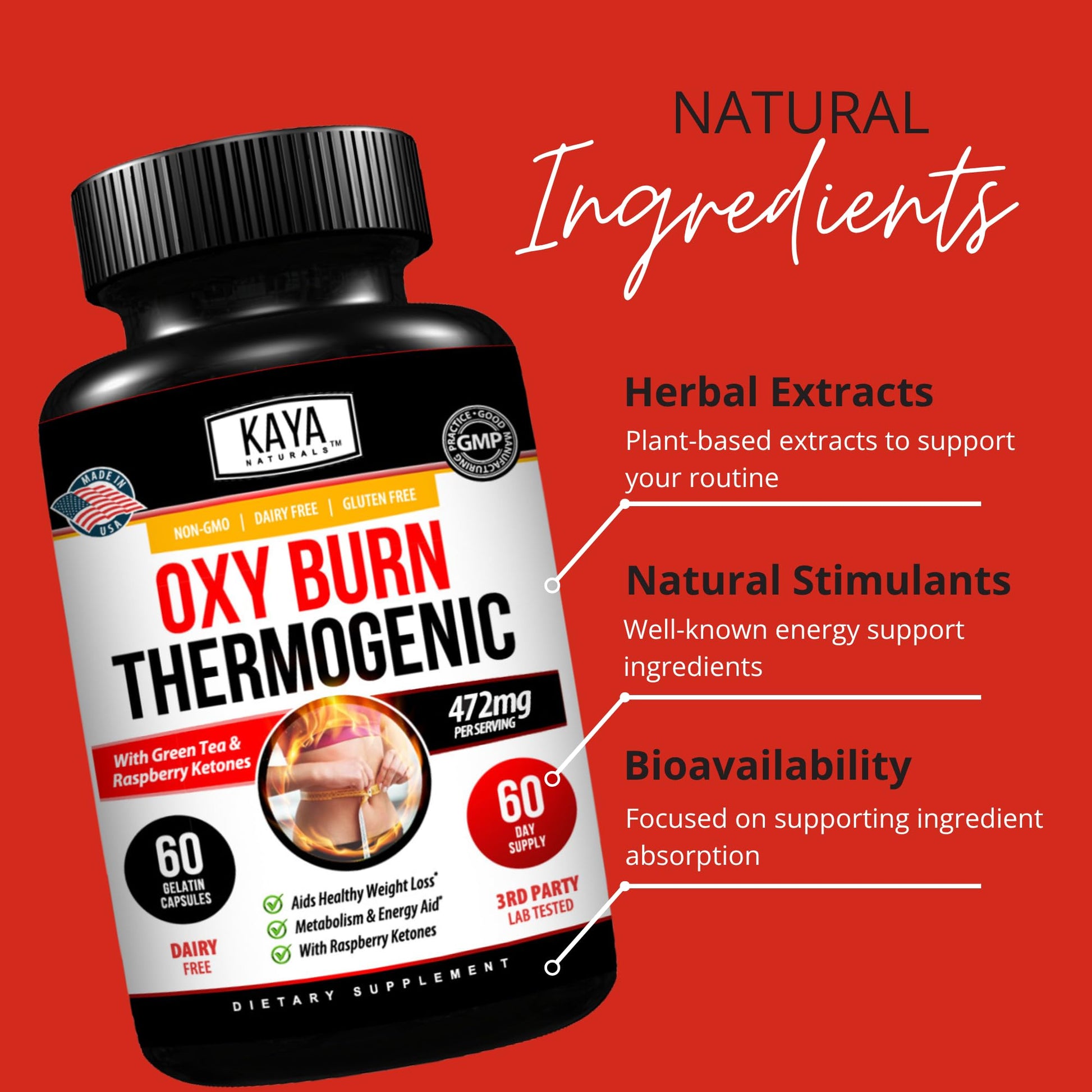 Kaya Naturals Supreme Fat Burner - Weight Loss Pills Women & Men - Appetite Suppressant Supplement - Powerful Thermogenic Diet Pills Kaya Naturals buy australia supplements