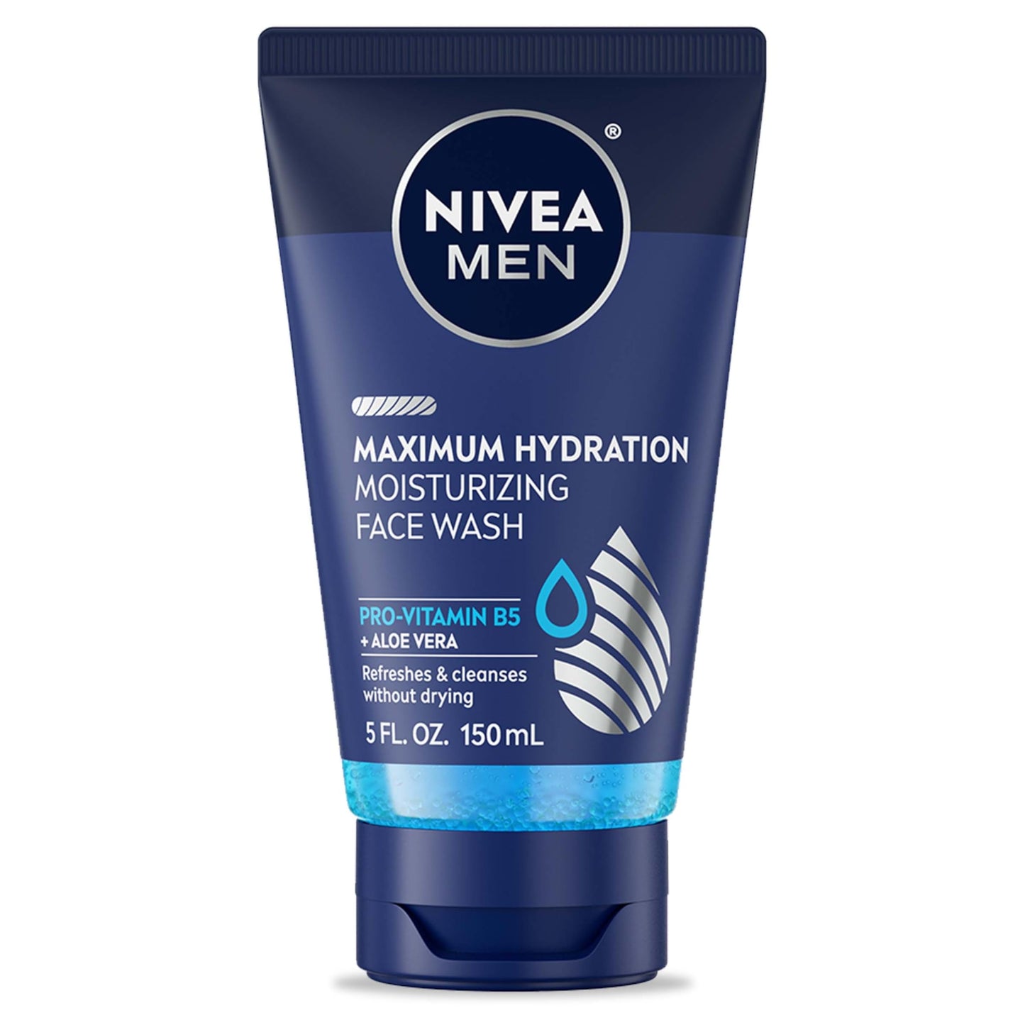 NIVEA MEN Maximum Hydration Face Wash, Face Wash with Provitamin B5 and Aloe Vera NIVEA MEN