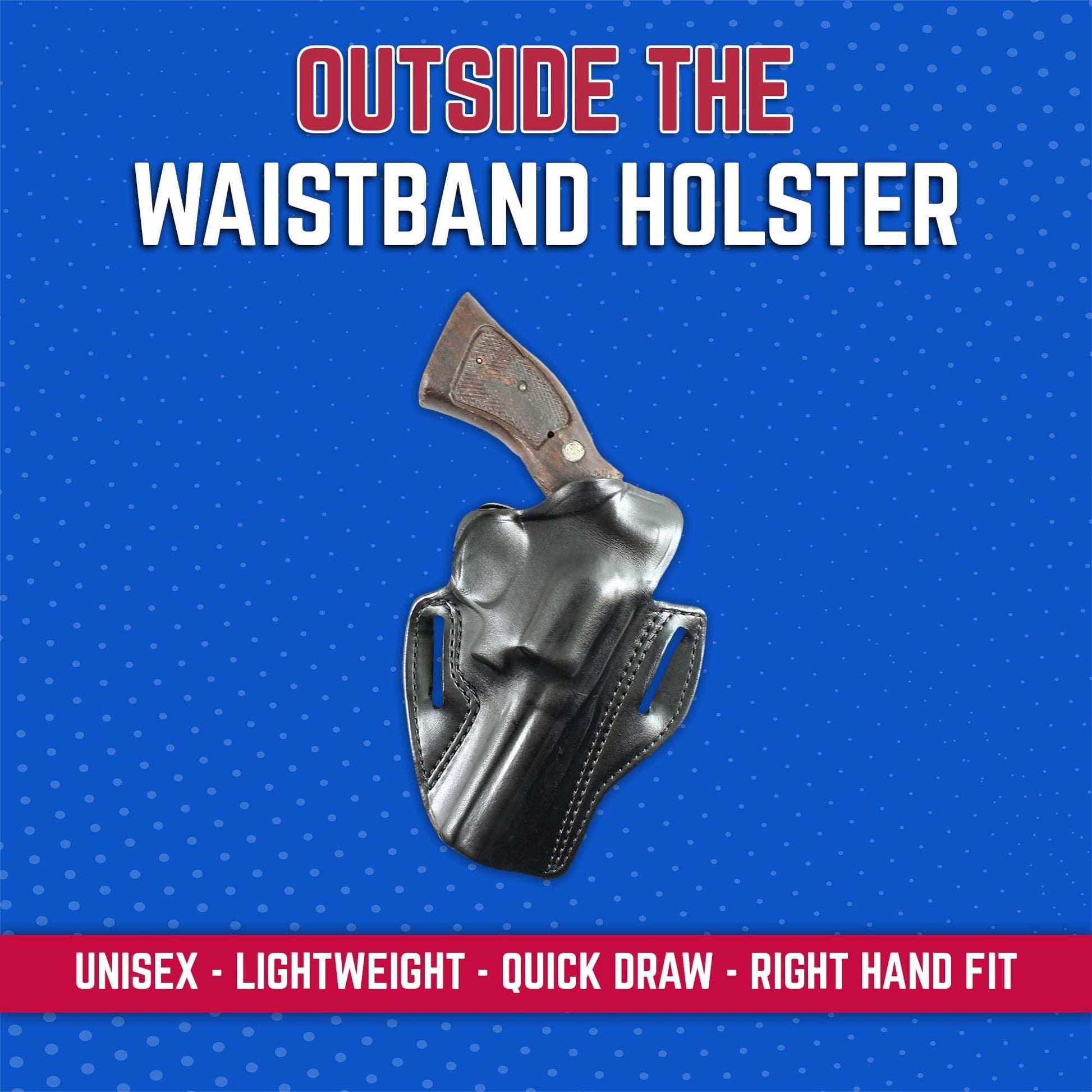 DeSantis Thumb Break Scabbard - OWB Gun Holster for Men and Women, Leather Belt Slide Holster for Pistols, Exact Molding, Secure and Highly Concealable OWB Carry Gsupps Australia