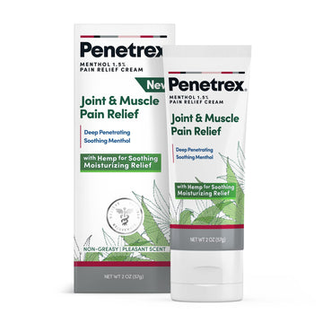 Penetrex Soothing Joint & Muscle Pain Relief Cream with Hemp - Deep Penetrating Menthol, Arnica and Hemp for Soothing, Hydrating Relief - Non-Greasy, Easy to Apply, Pleasant Scent- 2oz Squeezable Tube Penetrex buy australia supplements