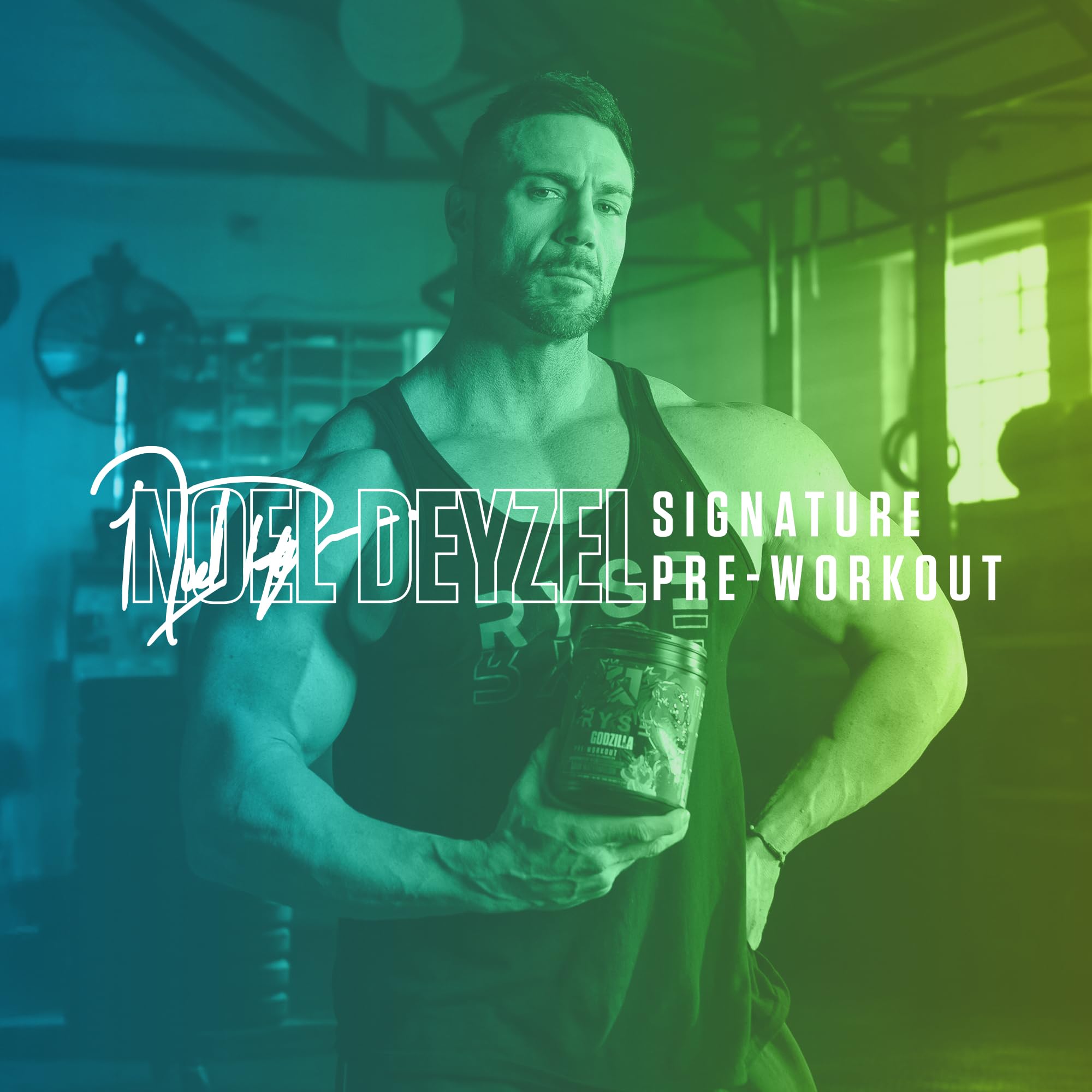 RYSE Godzilla X Noel Deyzel Pre Workout Powder - Monsterberry Lime - 400mg Caffeine, High Stim Pre-Workout for Men & Women with Citrulline & Beta Alanine - Energy, Pump & Focus - 20/40 Servings RYSE Up Supplements buy australia supplements