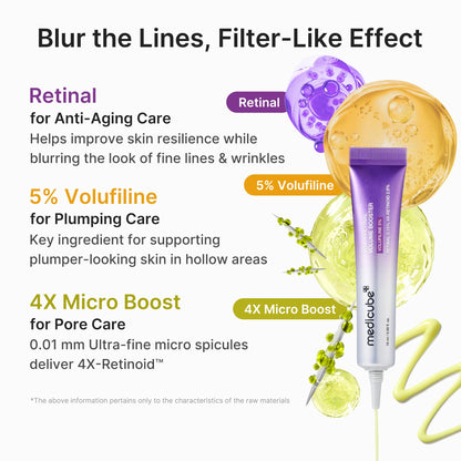 medicube Vita A Retinal Volume Booster Serum, with Volufiline, 4X-Retinoid medicube