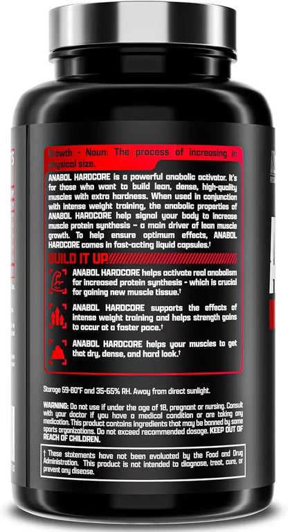 Nutrex Research Anabol Hardcore Anabolic Activator, Muscle Builder and Hardening Agent, 60 Pills Nutrex Research