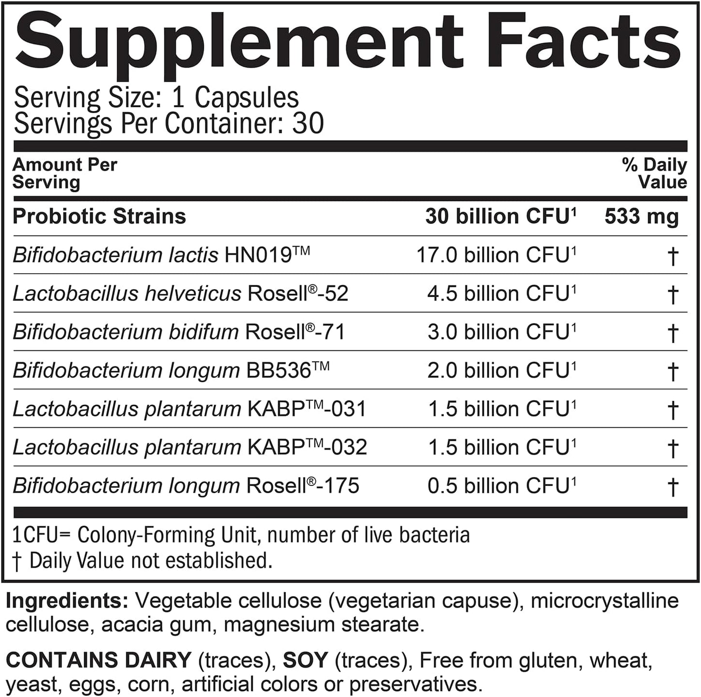BRAINMD Dr Amen ProBrainBiotics MAX - 30 Capsules - Probiotics for Brain, Immune & Intestinal Health - Gluten Free - 30 Servings