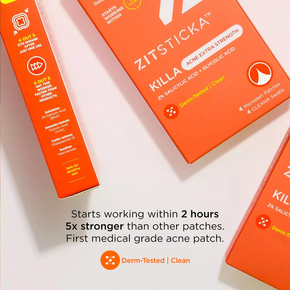 ZitSticka Killa Acne Extra Strength Microdart Pimple Patches For Face, 4 Ct ZitSticka