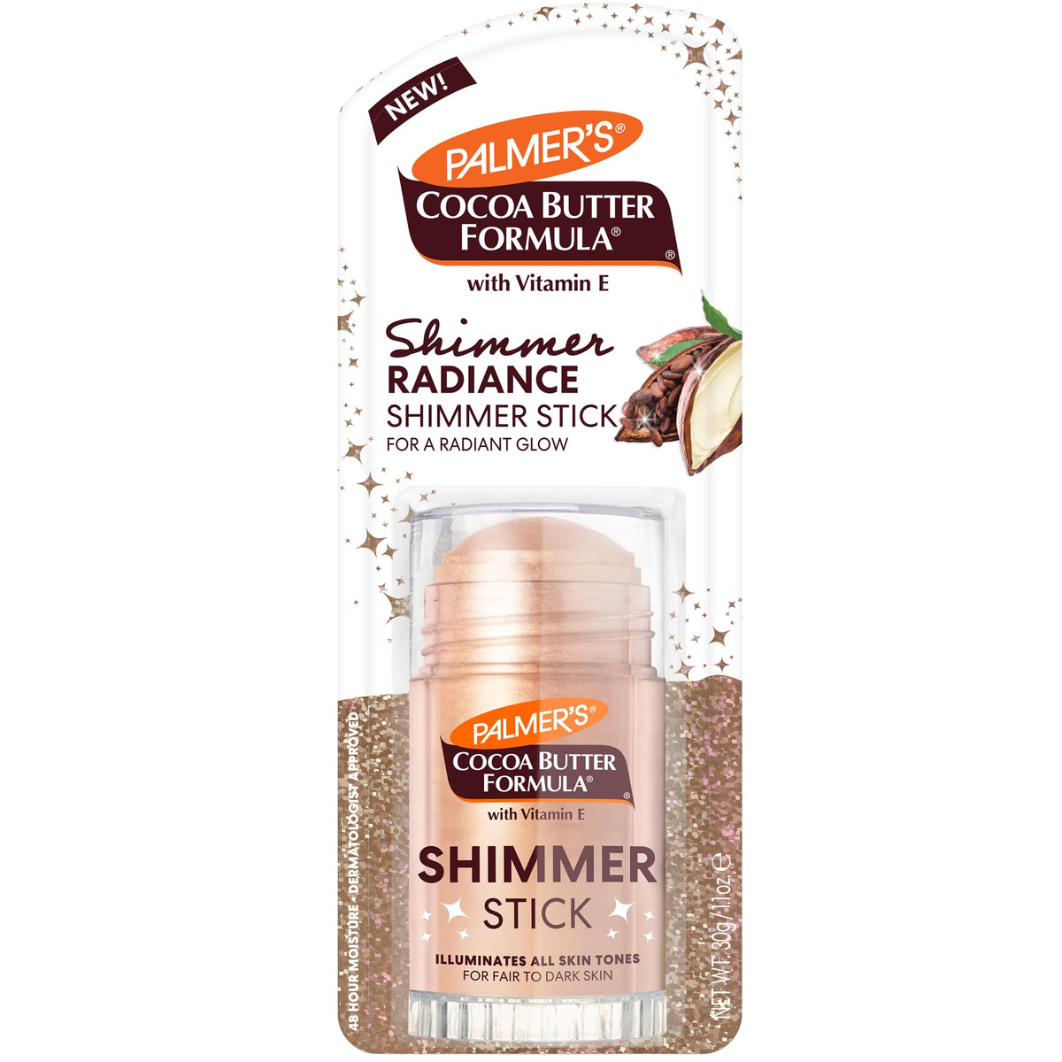 Palmer's Body Shimmer Stick, Cocoa Butter Formula with Vitamin E (1 Oz) Palmer's