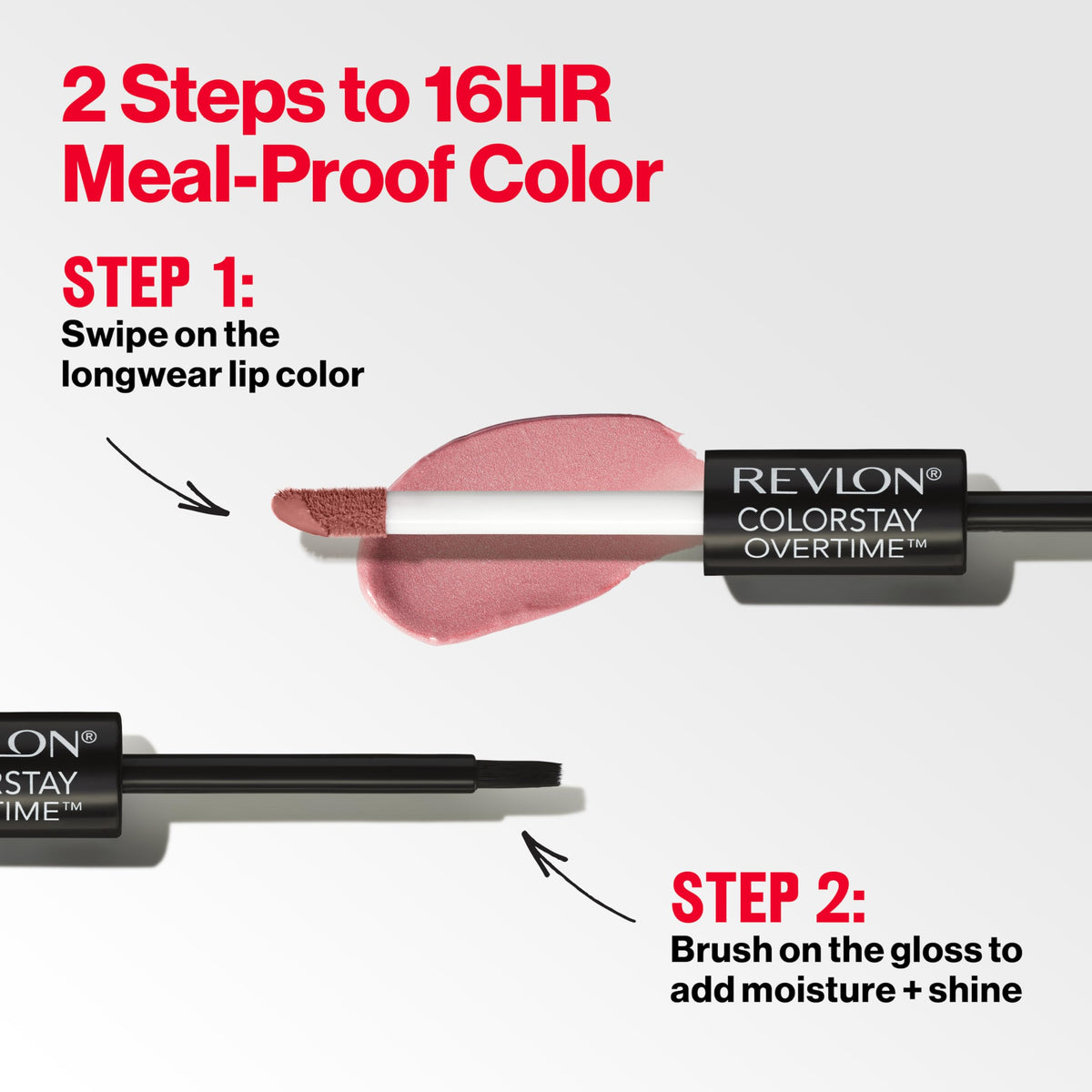 Revlon ColorStay Overtime Lipcolor, 350 Bare Maximum, 0.07 fl oz REVLON