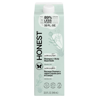 The Honest Company Shampoo & Body Wash, Hypoallergenic, Fragrance-Free The Honest Company