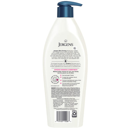 Jergens Skin Firming Body Lotion for Dry to Extra Dry Skin, Skin Tightening Cream with Collagen and Elastin, Dermatologist Tested, Hydralucence Blend Formula, 16.8 Oz Jergens