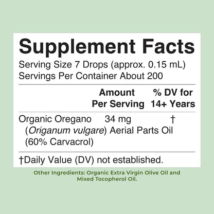 MaryRuth Organics Oregano Oil Drops | 6 Month Supply | USDA Organic Oil of Oregano Liquid | Herbal Blend for Immune Support | Digestive Health | Overall Health | Vegan | Sugar Free | Non-GMO | 1 Fl Oz