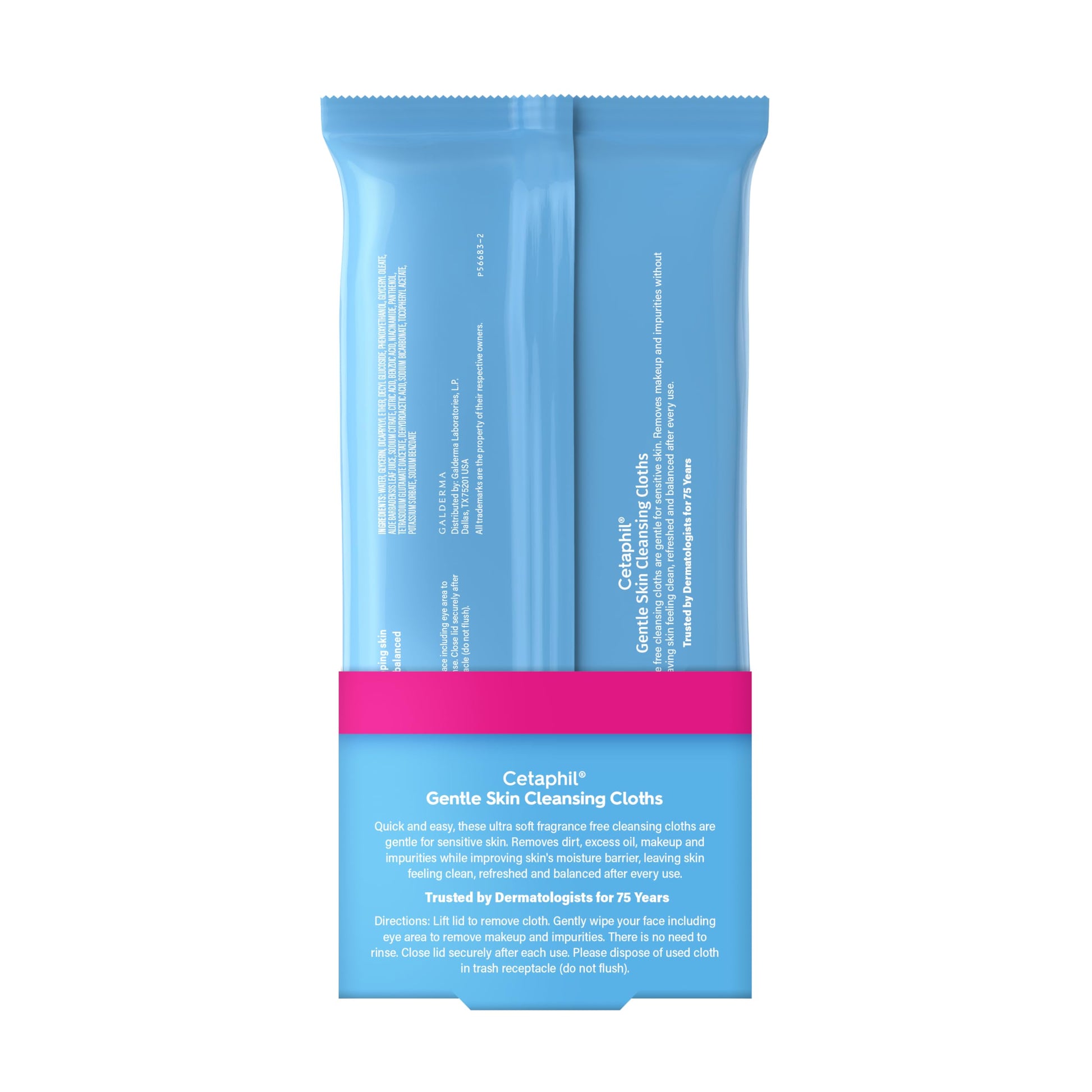 Cetaphil Gentle Makeup Remover Face Wipes, Fragrance Free, 25 Count | Sensitive skin safe, alcohol-free, fragrance-free, daily facial cleansing, removes makeup, dermatologist recommended Gsupps Australia