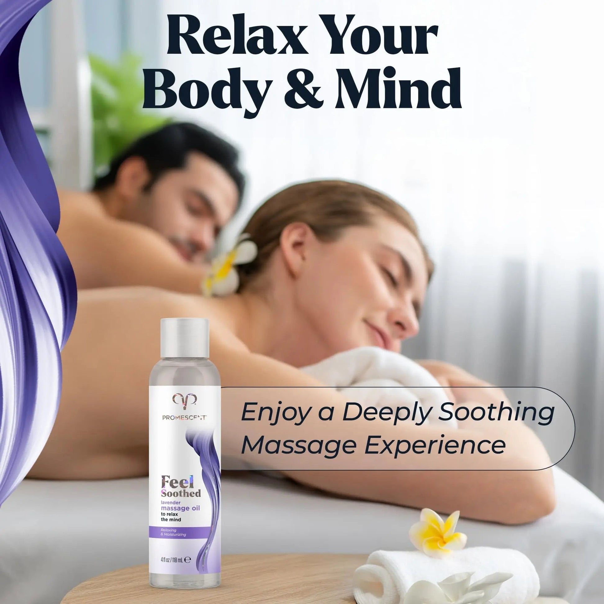 Promescent Lavender Massage Oil for Massage Therapy, Massage Oils for Date Night, Premium Lavender Body Oil for Men & Women to Relieve Stress & Sore Muscles, Essential Oils for Skin (4 oz) Promescent buy australia supplements