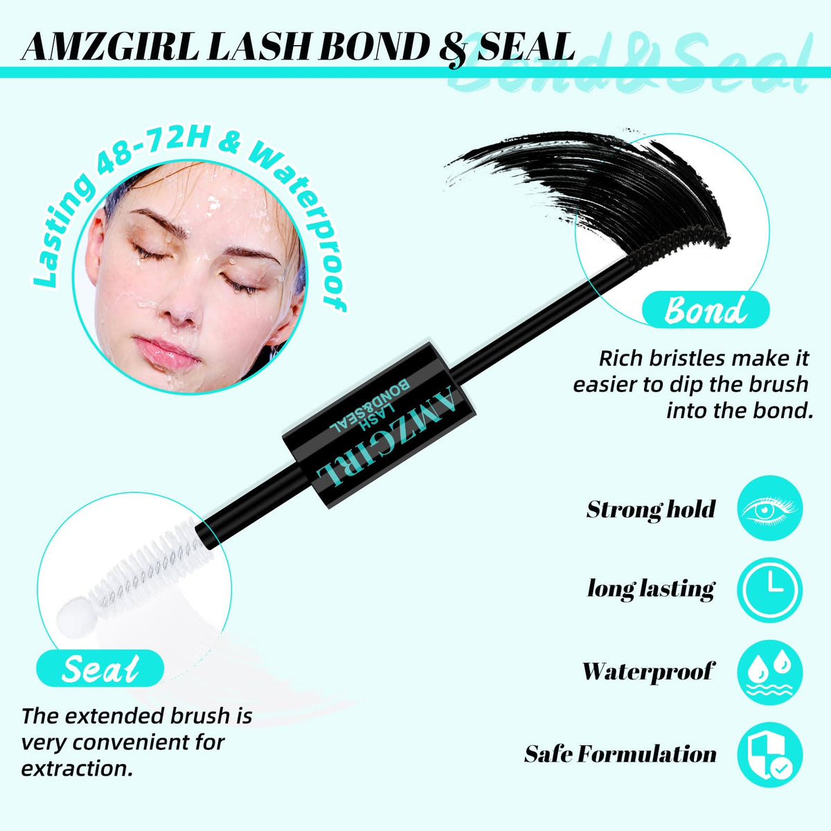 AMZGIRL Lash Clusters Kit 320Pcs, 30D+40D D Curl Wispy Eyelash Extensions AMZGIRL LASH