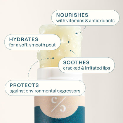 Cliganic Organic Lip Balm Set, 6 Flavors, 100% Natural for Dry Cracked Lips Cliganic