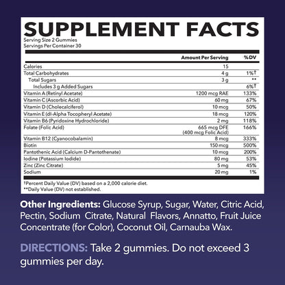 Multivitamin Gummies for Adults, Mixed Berry, 60 Count, 30 Day Supply | Multivitamin Gummies for Men and Women with Vitamins and Minerals Zinc, Vitamin C, Vitamin D, Daily Defense, 30 Servings Gsupps Australia