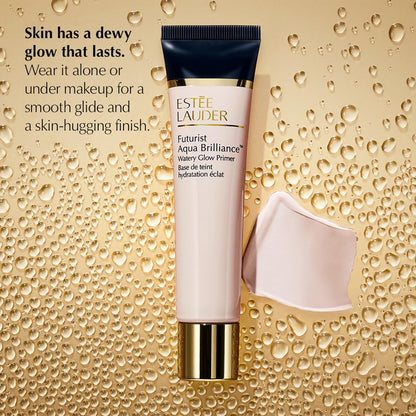 Estée Lauder Futurist Aqua Brilliance™ Watery Glow Makeup Primer with Hylauronic Acid for Triple Moisture, Travel Size, 0.5 Ounce Estée Lauder