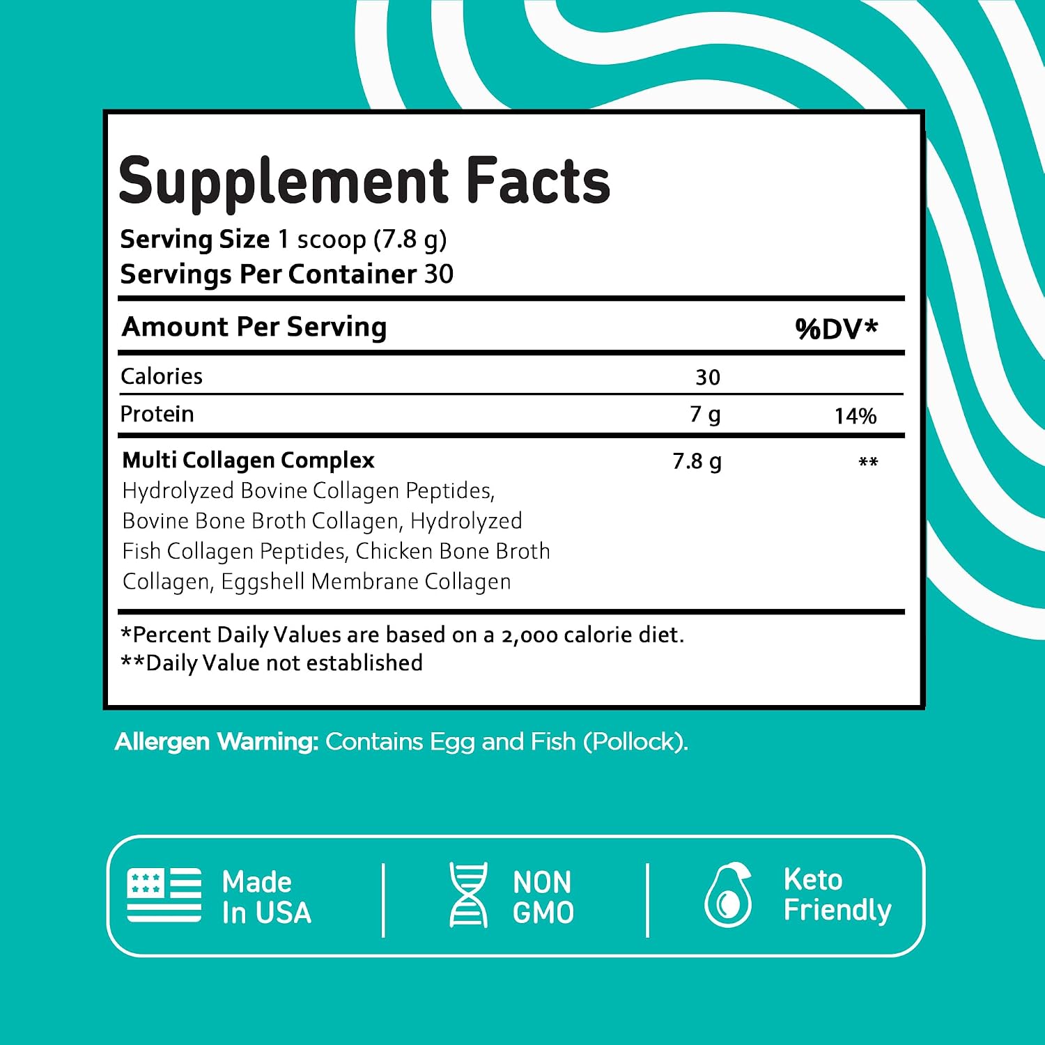 Vital Vitamins Multi Collagen Peptides Powder + NAD+ Supplement Gsupps Australia