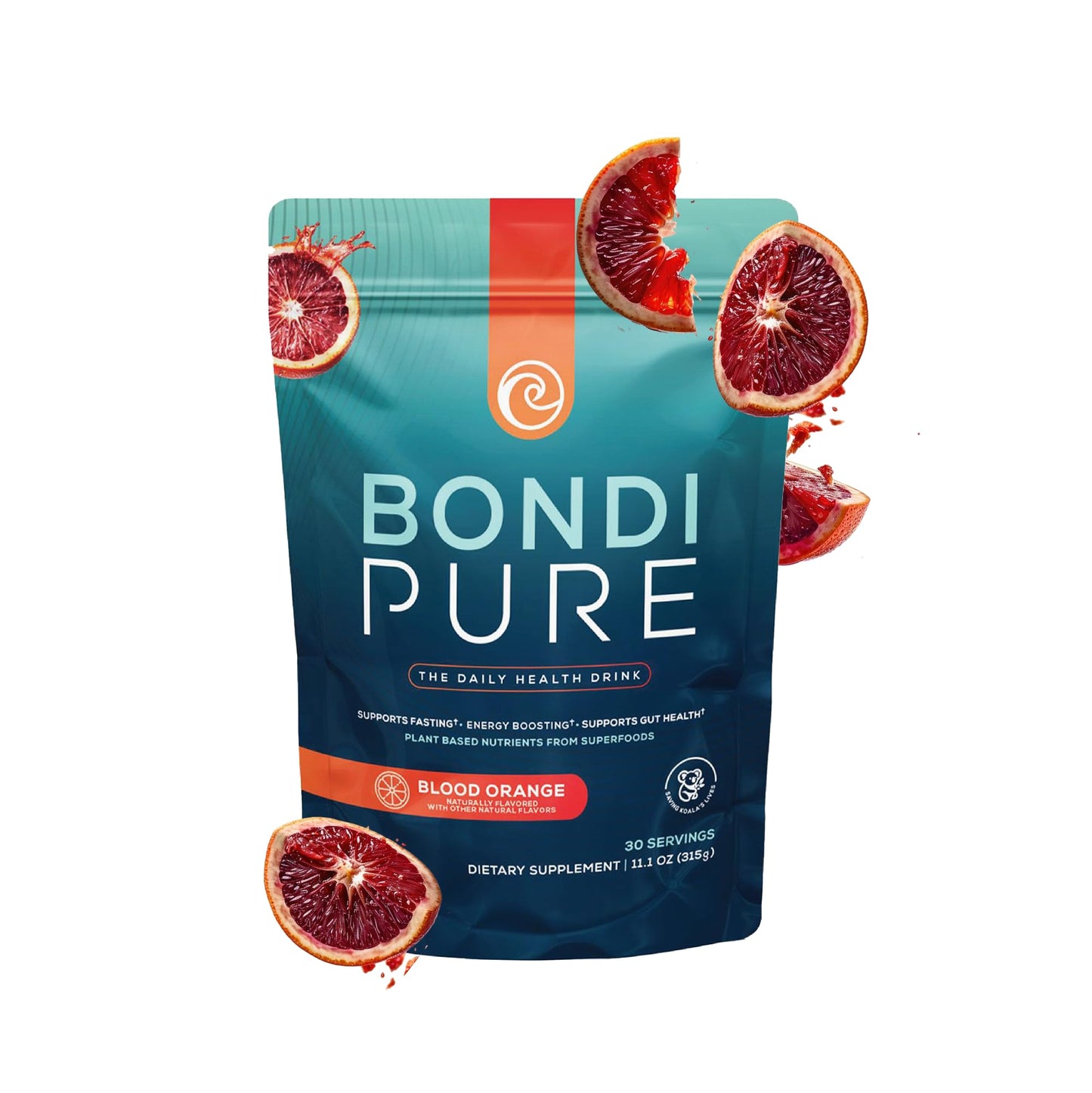 Bondi Pure - Daily Health & Detox Drink - Promote Gut Health & Energy Support During a Cleanse or Intermittent Fasting - Plant-Based Fibers, Bondi Pure