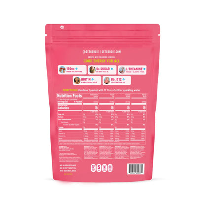 GORGIE Bestsellers Variety, Sugar-Free Natural Energy Drink Mix, On the Go Powder, Healthy Energy Drinks - Green Tea Caffeine, Biotin, B Vitamins -150mg Caffeine, L-Theanine, Vegan, & Low Calorie (Pack of 12) GORGIE