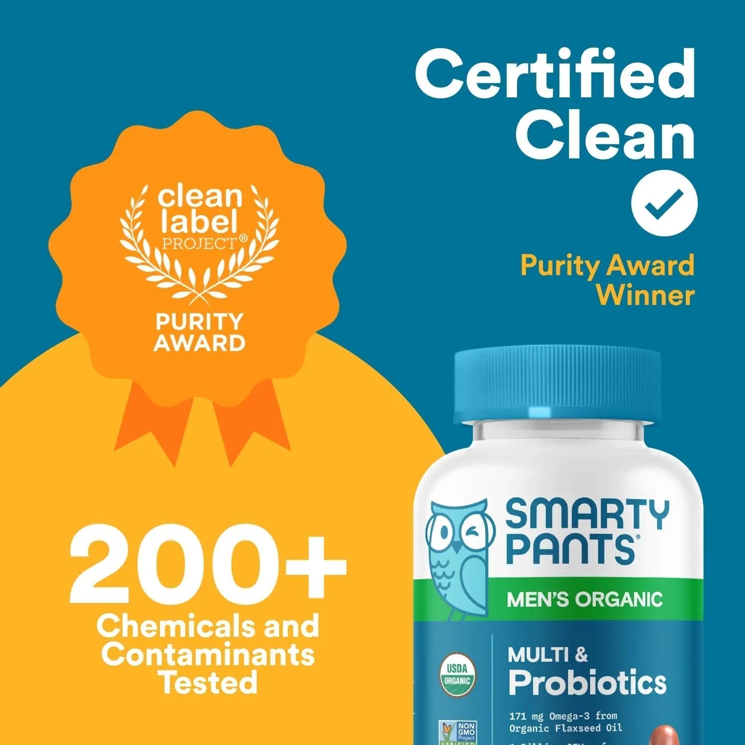 SmartyPants Multivitamin for Men, Organic Gummies: Probiotics, CoQ10, Methylfolate, Omega 3 (ALA), Vitamin D3, C, Vitamin B12 SmartyPants buy australia supplements