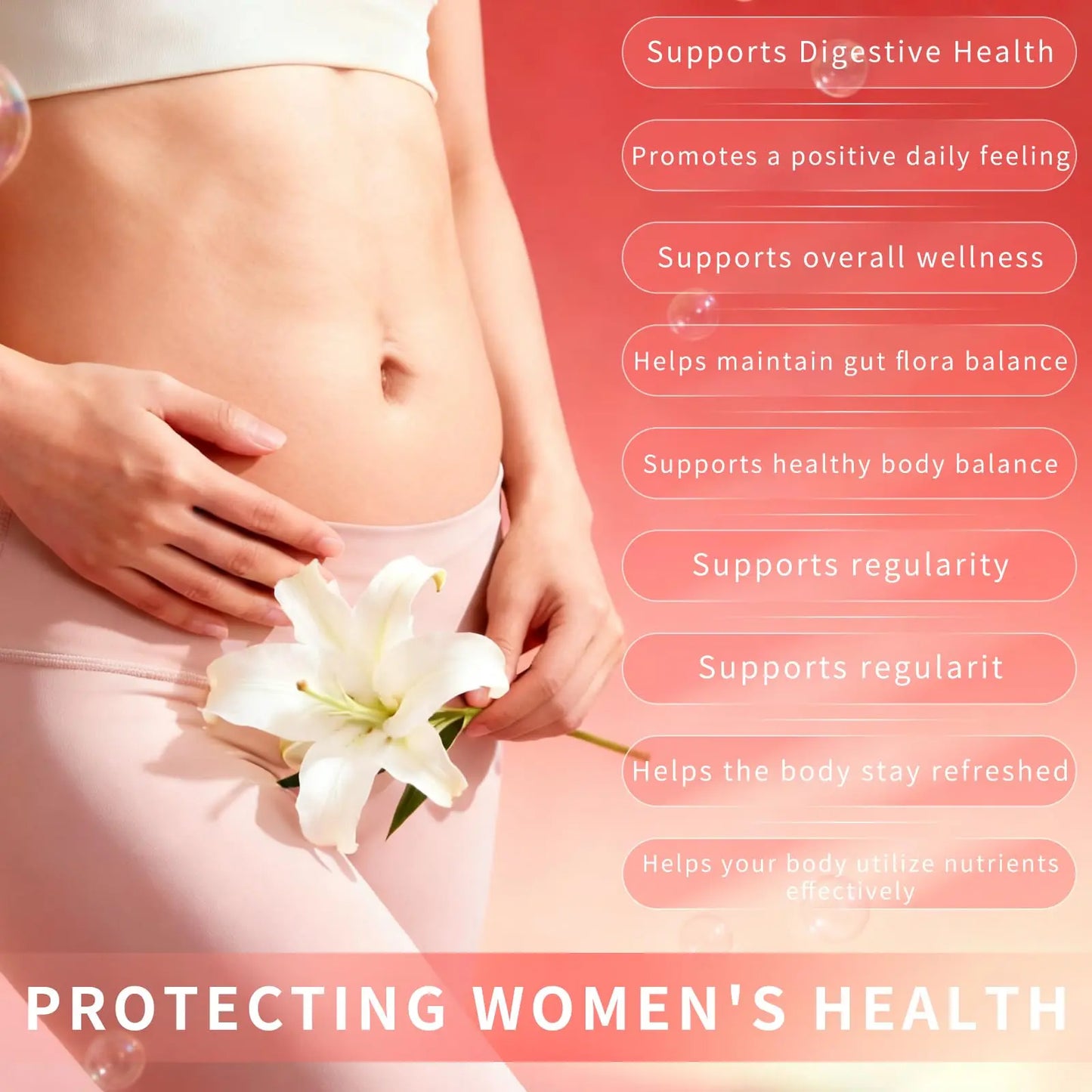 Taeci Vaginal Probiotic Gummies for Women – 5 Billion CFU with Prebiotic & Cranberry Extract – Supports pH Balance, Healthy Odor & Gut Health Taeci