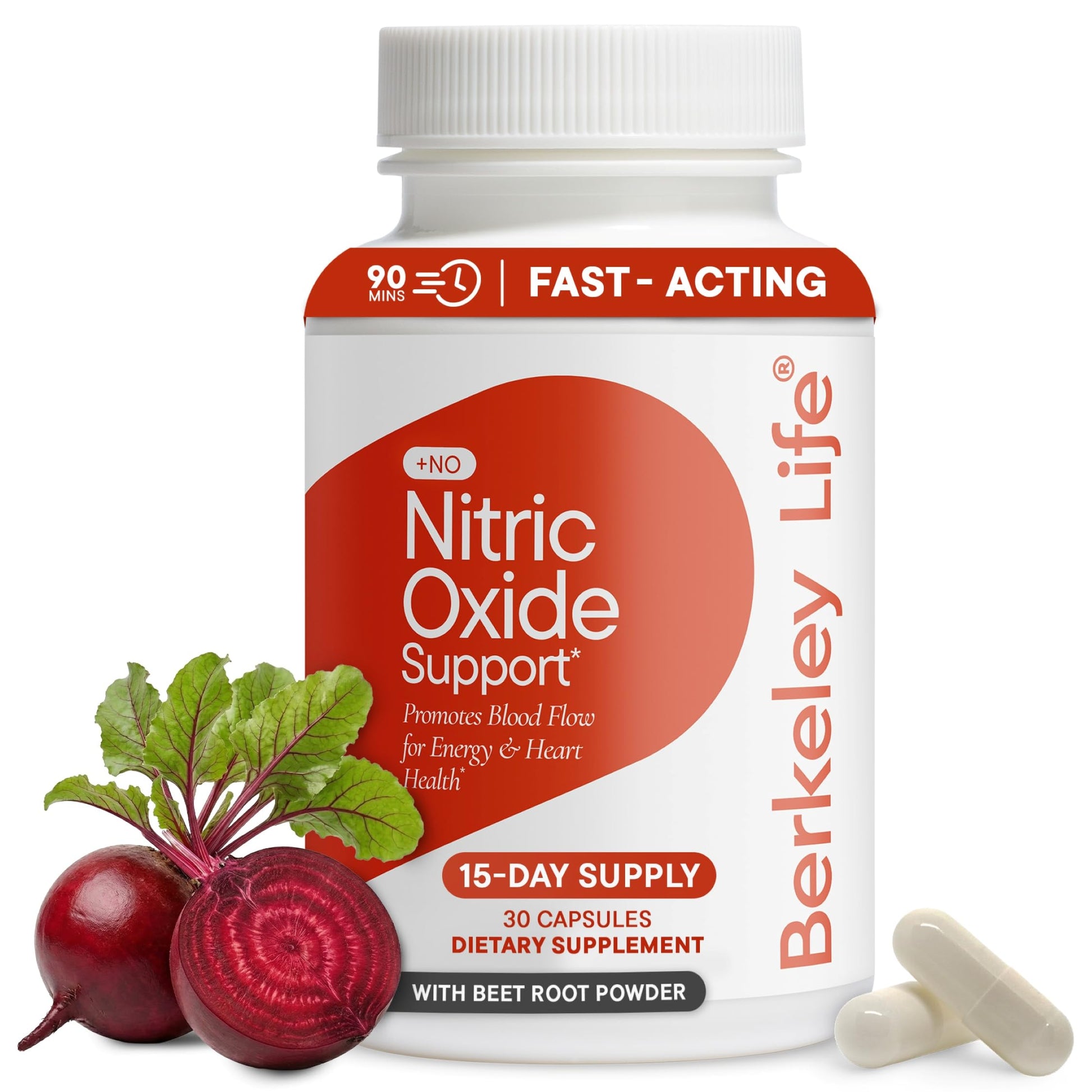 Berkeley Life Nitric Oxide Support Supplement - Nitric Oxide Booster for Men & Women - Blood Flow & Circulation with Beet Root Powder to Support Energy, Berkeley Life buy australia supplements