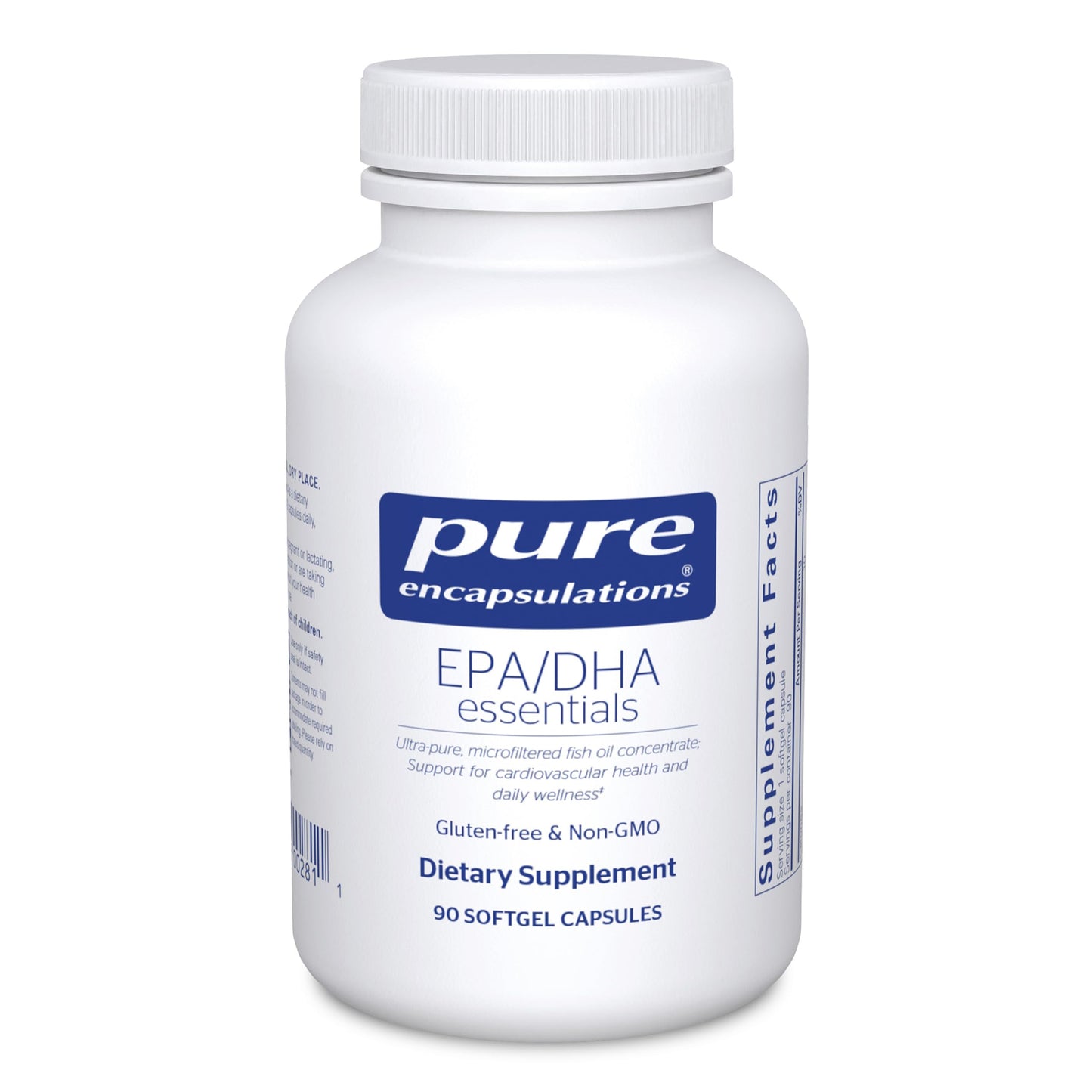 Pure Encapsulations EPA/DHA Essentials - Fish Oil Concentrate Supplement to Support Cardiovascular Health - Premium EPA & DHA Supplement Pure Encapsulations