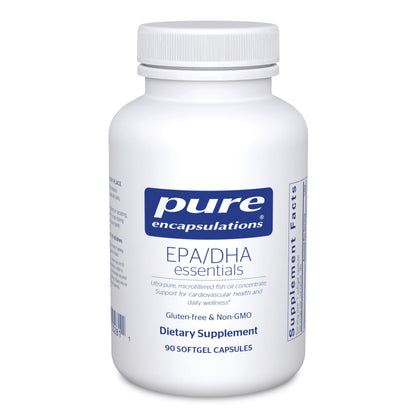 Pure Encapsulations EPA/DHA Essentials - Fish Oil Concentrate Supplement to Support Cardiovascular Health - Premium EPA & DHA Supplement Pure Encapsulations