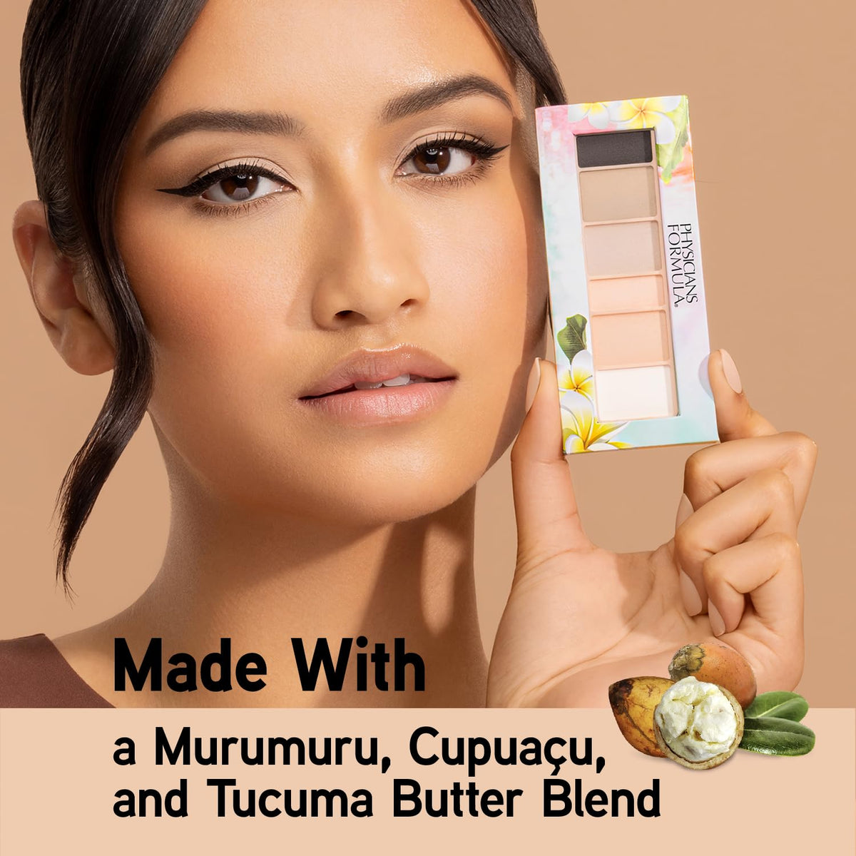Eyeshadow Palette By Physicians Formula Matte Monoi Butter Eyeshadow Natural Matte Blushed Nudes, For Sensitive Skin, Hypoallergenic, Nourishing Moisturizing, Smooth, All Day Wear Physicians Formula